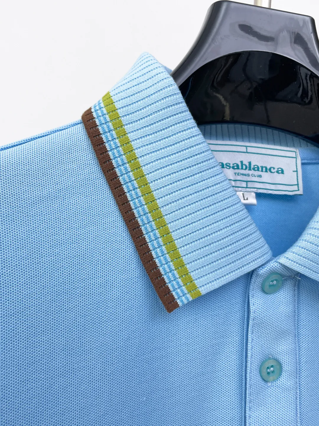 Casablanca New Arrival long-sleeved Polo shirt, original fabric, official Same Style, made of pure cotton pique fabric, custom-made in the same vat, feels very comfortable and smooth, very wide and stylish, produced by a first-line brand Factory, imported Behringer embroidery machine, embroidery is full and textured, collar and collar ribs are woven with imported yarn, will not deform after long-term wear, the most New Arrival style in autumn and winter, fashionable and individual, super Versatile and good-looking Very suitable for both men and women. A must-have item for everyone. Size: M-XXXL